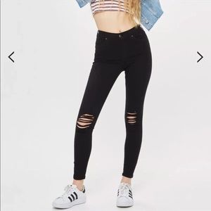Topshop Jamie jeans petite black